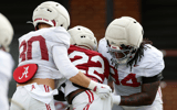 Alabama LB Cayden Jones and DL Edric Hill