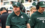 Michigan State's head coach Jonathan Smith look son against Youngstown State during the fourth quarter on Saturday, Sept. 13, 2025, at Spartan Stadium in East Lansing. - Nick King, USA TODAY Sports