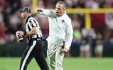 South Carolina's Shane Beamer celebrates against Texas A&M in 2024 (Photo: CJ Driggers | GamecockCentral.com)