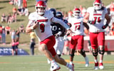 Oct 12, 2024; Charlottesville, Virginia, USA; Louisville Cardinals quarterback Tyler Shough (9) runs with the ball during the first half against the Virginia Cavaliers at Scott Stadium. Mandatory Credit: Amber Searls-Imagn Images