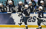 NCAA Hockey: Frozen Four-Semifinals-Game Two-Boston University vs Penn State