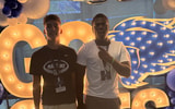 Bryson Kennedy, right, on his Kentucky visit (Photo provided by Bryson Kennedy's father)