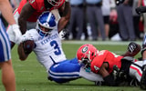 Kentucky RB Seth McGowan is gobbled up by the Georgia defense, via Dale Zanine, Imagn Images