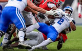 Kentucky RB Dante Dowdell gets tackled at Georgia