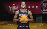 South Carolina basketball junior transfer forward Elijah Strong. Photo by: Katie Dugan | GamecockCentral