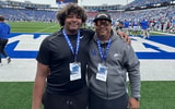 Woodford County 2027 offensive lineman Justyn Perez (left) | via X/Twitter: @itz_justyn