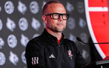 Oct 10, 2024; Charlotte, NC, USA; Louisville head coach Pat Kelsey answers questions from the media at The Hilton Charlotte Uptown. Mandatory Credit: Jim Dedmon-Imagn Images