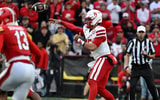 Nebraska football QB Dylan Raiola during the Huskers' 34-31 win over Maryland