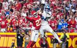 Sam LaPorta had a big game in a losing effort on Sunday Night Football. (Photo by Junfu Han / USA TODAY NETWORK)