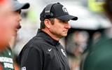 Michigan State's head coach Jonathan Smith looks on during the second quarter in the game against UCLA on Saturday, Oct. 11, 2025, at Spartan Stadium in East Lansing. - Nick King, USA TODAY Sports