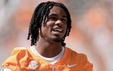 Caitie McMekin/News Sentinel / USA TODAY NETWORK via Imagn Images | Tennessee defensive back Jermod McCoy (3) before a college football game between Tennessee and UAB at Neyland Stadium in Knoxville, Tenn., on Sept. 20, 2025.