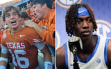 Photos of Arch Manning (left) and Denzel Aberdeen via Inside Texas, Tuscaloosa News