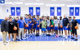 Kentucky is joined by Adam Sandler at practice (Photo via UK Athletics)