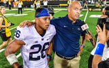 Former Penn State RB Saquon Barkley and HC James Franklin