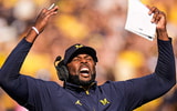Sherrone Moore led Michigan to a win over Washington. (Junfu Han / USA TODAY NETWORK via Imagn Images)