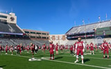 Boston College pregame warmup before game vs. UConn (10/18/25 by Kevin Stone)