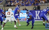 Kentucky QB Cutter Boley throws a pass vs. Texas, via Dr. Michael Huang, KSR