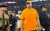 Brianna Paciorka/News Sentinel / USA TODAY NETWORK via Imagn Images | Tennessee coach Josh Heupel walks off the field after a college football game between Tennessee and Alabama at Bryant-Denny Stadium in Tuscaloosa, Ala., on Oct. 18, 2025.