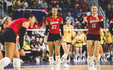 Nebraska volleyball Harper Murray and Andi Jackson
