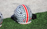 Ohio State helmets by Mick Walker -- Lettermen Row --