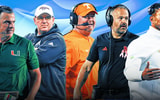 Mario Cristobal, Elko, Heupel, Matt Rhule and Marcus Freeman afi