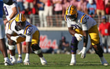 LSU's offensive line will be down one starter vs. Texas A&M (Photo: © Petre Thomas-Imagn Images)