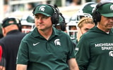 Michigan State's head coach Jonathan Smith look son against Youngstown State during the fourth quarter on Saturday, Sept. 13, 2025, at Spartan Stadium in East Lansing. - Nick King, USA TODAY Sports