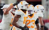 Brianna Paciorka/News Sentinel / USA TODAY NETWORK via Imagn Images | Tennessee's defense celebrates after Tennessee defensive lineman Joshua Josephs (19) recovered an Alabama fumble during a college football game at Bryant-Denny Stadium in Tuscaloosa, Ala., on Oct. 18, 2025.