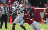 South Carolina's Nyck Harbor catches a pass against Alabama (Photo: CJ Driggers | GamecockCentral.com)