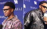 Otega Oweh (left) and Mo Dioubate at Big Blue Madness - Dr. Michael Huang, Kentucky Sports Radio