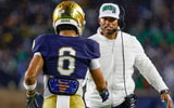 Notre Dame coach Marcus Freeman Jordan Faison USC