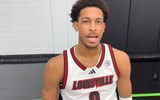 Louisville wing Khani Rooths at Louisville Basketball Media Day (10/15/25) Credits: William McDermott