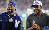 Randall Cobb was honored on the field alongside Ray Davis and a slew of other former Wildcats during the Texas game, via Dr. Michael Huang, Kentucky Sports Radio