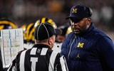 Michigan Wolverines football head coach Sherrone Moore led his team to a win over MSU in 2025. (Photo by Junfu Han / USA TODAY NETWORK via Imagn Images)