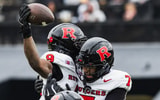 Rutgers Football defensive backs Jett Elad and Cam Miller