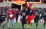 Louisville comes out onto the field before the game against Boston College Saturday night at L&N Stadium. Oct. 25, 2025