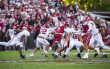 South Carolina defensive back Vicari Swain sacking Alabama's Ty Simpson. Photo by: Katie Dugan | GamecockCentral