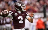 Mississippi State QB Blake Shapen (Photo by Jared Thomas, Maroon and White Daily)