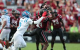 South Carolina's Dre Jacobs catches a pass against Ole Miss in 2024 (Photo: CJ Driggers | GamecockCentral.com)