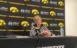 The Hawkeyes met with the media after their win over Southern. (Photo by Kyle Huesmann)