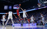 Kentucky guard Collin Chandler contests a shot vs. Nicholls at Rupp Arena on November 4, 2025. Photo by Crawford Ifland, Kentucky Sports Radio/On3