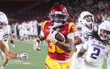USC running back King Miller scores a touchdown against Northwestern