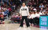 South Carolina women's basketball coach Dawn Staley during the Bowling Green game on Nov 7 2025-Katie Dugan GamecockCentral
