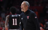 Texas Tech head coach Grant McCasland (Photo by Ron Johnson-Imagn Images)