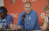 Kentucky coach Mark Pope and players Kam Williams and Collin Chandler (Photo: KSR YouTube)