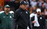 Michigan State Spartans head coach Jonathan Smith looks on during the first half against the Minnesota Golden Gophers at Huntington Bank Stadium. - Matt Krohn, USA TODAY Sports