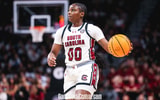 South Carolina women's basketball player Ta'Niya Latson during the Clemson game on Nov. 11, 2025 (Katie Dugan | GamecockCentral.com)