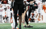 Louisville Cardinals kicker Cooper Ranvier (36) reacts after missing a three-point field goal attempt that could have given the Cards the lead late in the fourth quarter as Clemson edged Louisville 20-19 at L&N Stadium Friday, Nov. 14, 2025. The Cards are now 7-3.