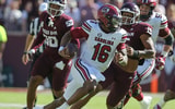 LaNorris Sellers runs against Texas A&M (CJ Driggers | GamecockCentral.com)