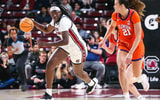 South Carolina women's basketball post player Madina Okot. Photo by: Katie Dugan | GamecockCentral